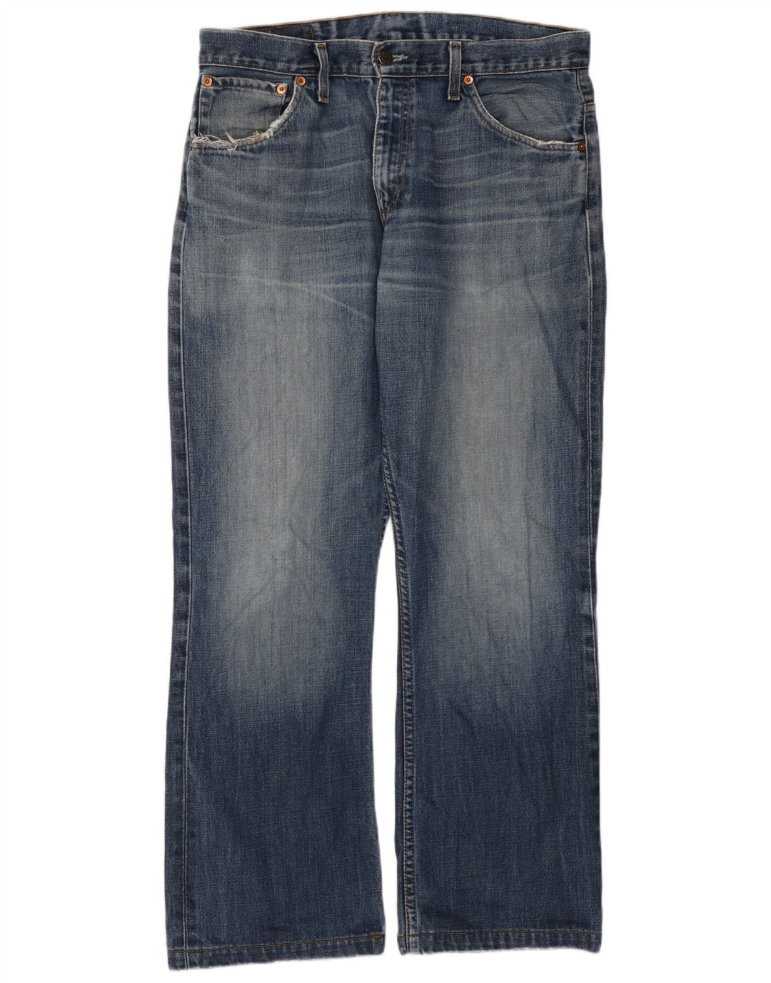 Calça jeans masculina Bootcut Levi's W33 L29 azul algodão