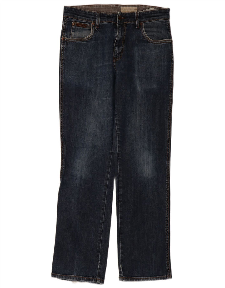 Wrangler feminino Texas Stretch Straight Jeans W33 L32 algodão azul