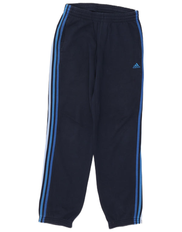 Adidas Mens Treino Calça Joggers Pequeno Algodão Azul Marinho