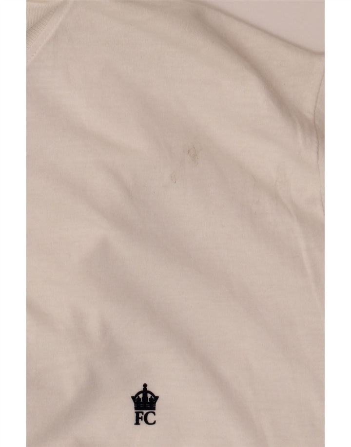 Camisa polo masculina French Connection grande algodão branco