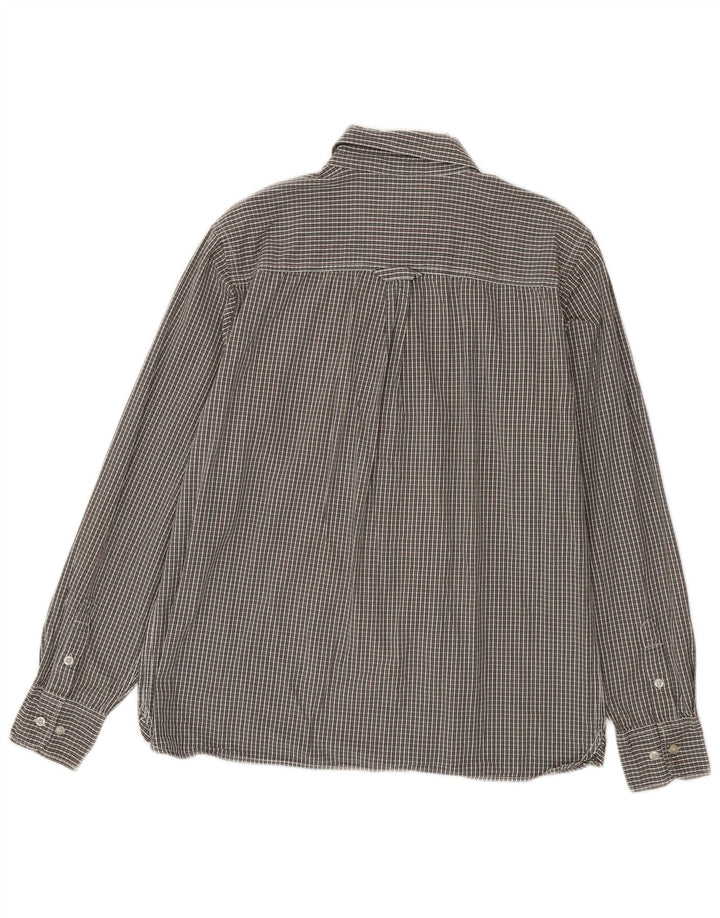 Camisa masculina Weird Fish grande algodão guingão multicolorido