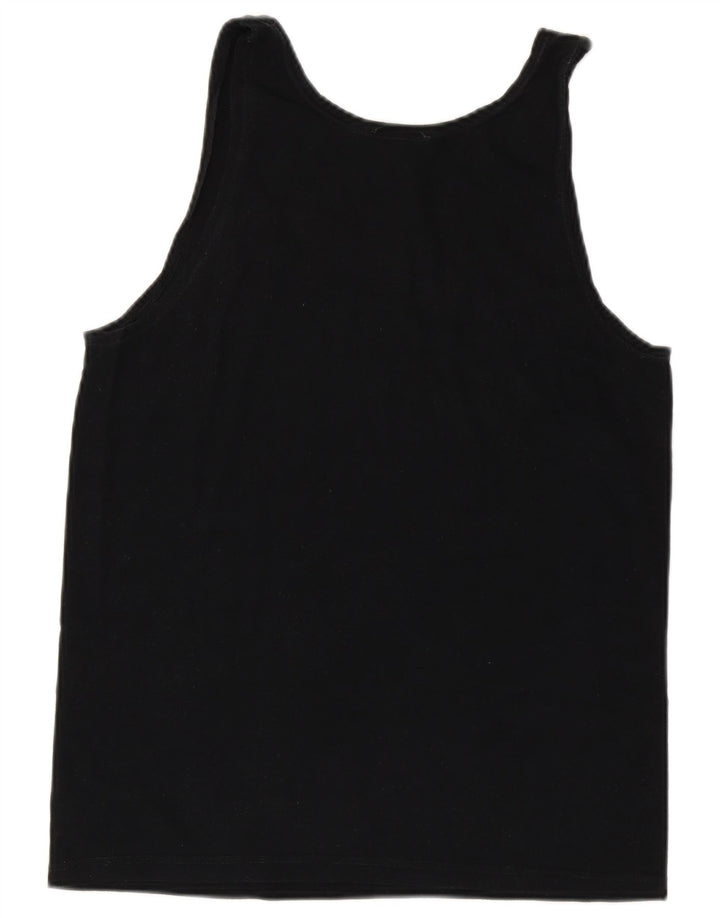 Top colete feminino Kappa UK 14 grande algodão preto