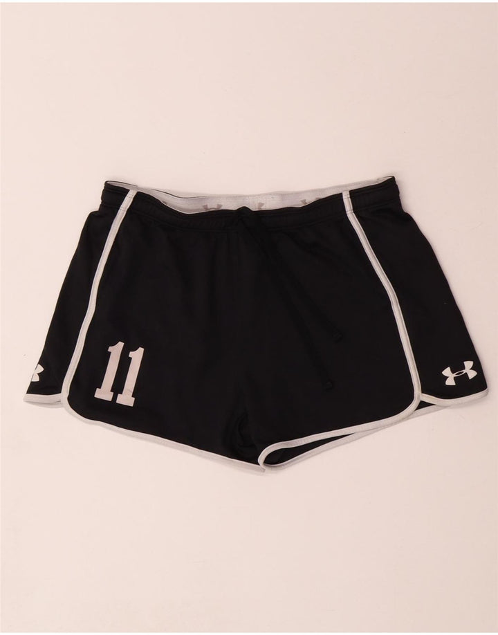 UNDER ARMOUR Calções esportivos femininos Heat Gear Graphic UK 14 médio preto