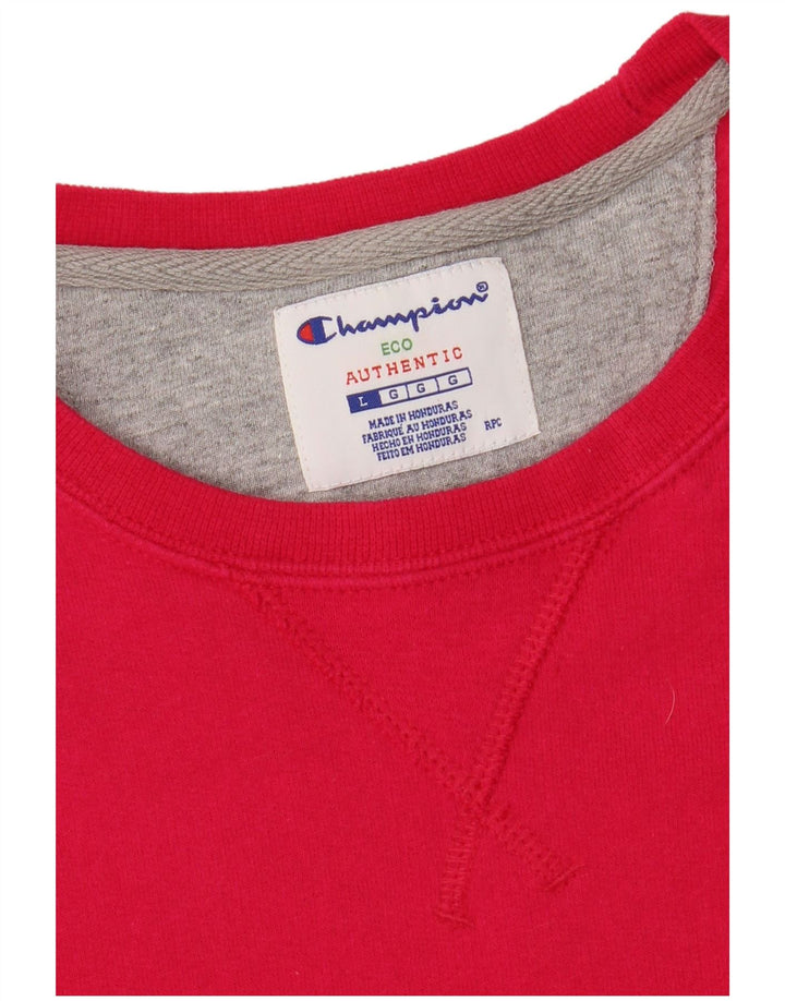 CHAMPION Suéter feminino cropped UK 16 grande rosa