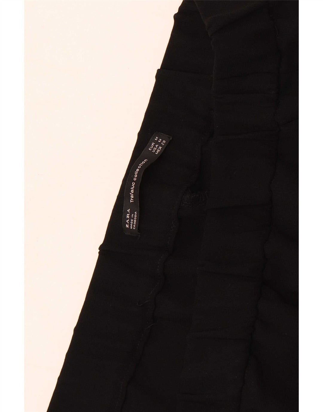 Zara Calça feminina Trafaluc Capri média W28 L19 preta