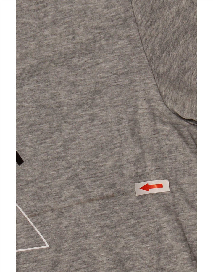 Camiseta gráfica masculina Nike grande algodão cinza
