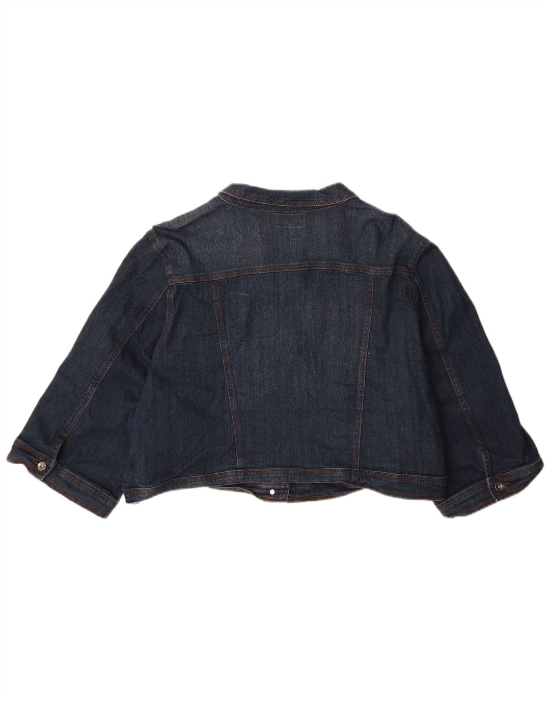 Jaqueta jeans feminina Autograph UK 18 XL azul marinho algodão