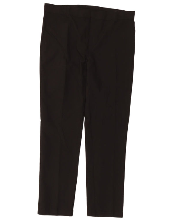 Calças de terno reto para meninos Marks & Spencer 15-16 anos W34 L29 pretas