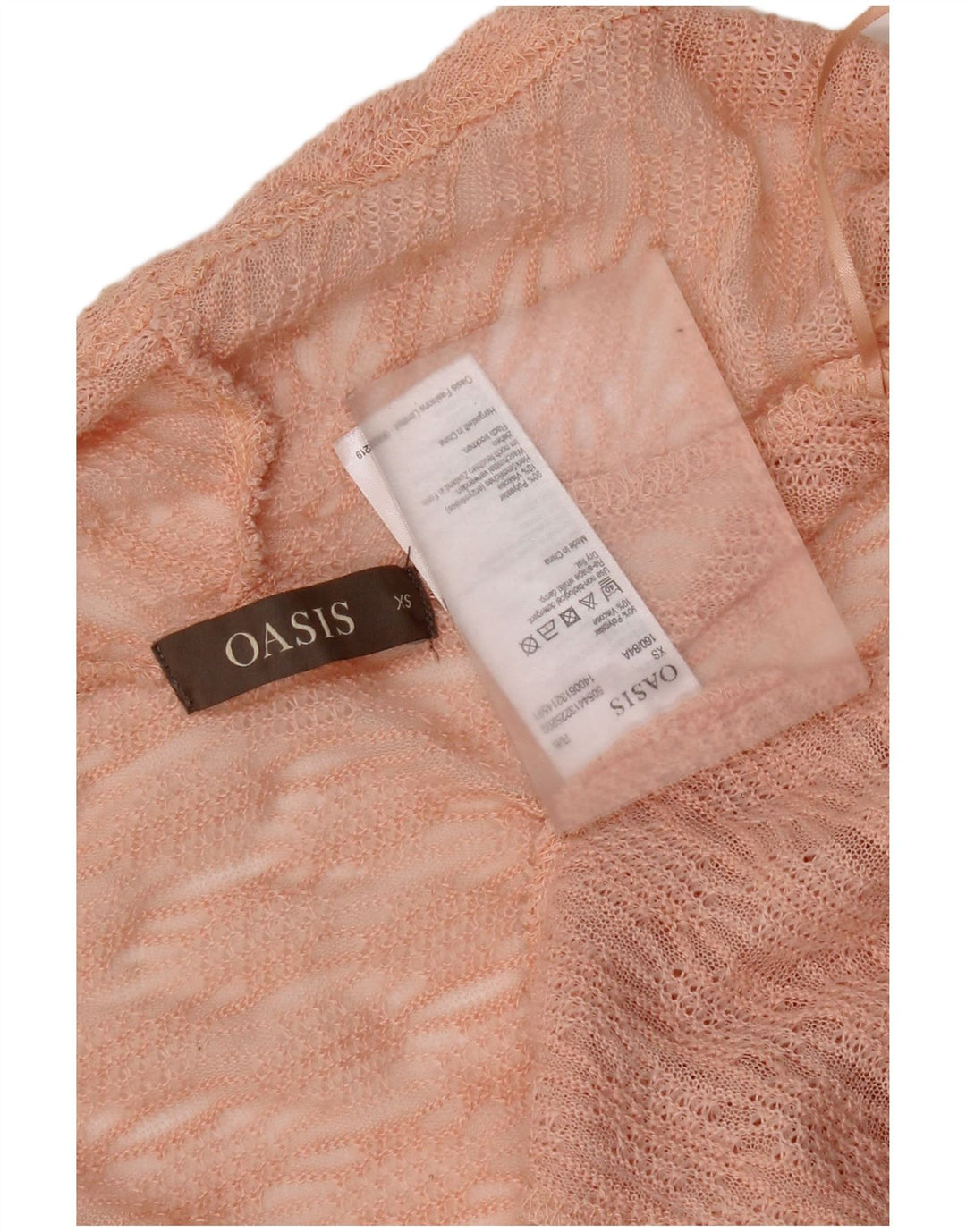 Suéter cardigã aberto grande Oasis feminino Reino Unido 6 XS poliéster rosa