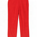 Calça masculina de terno reto Kartel W38 L33 poliéster vermelho