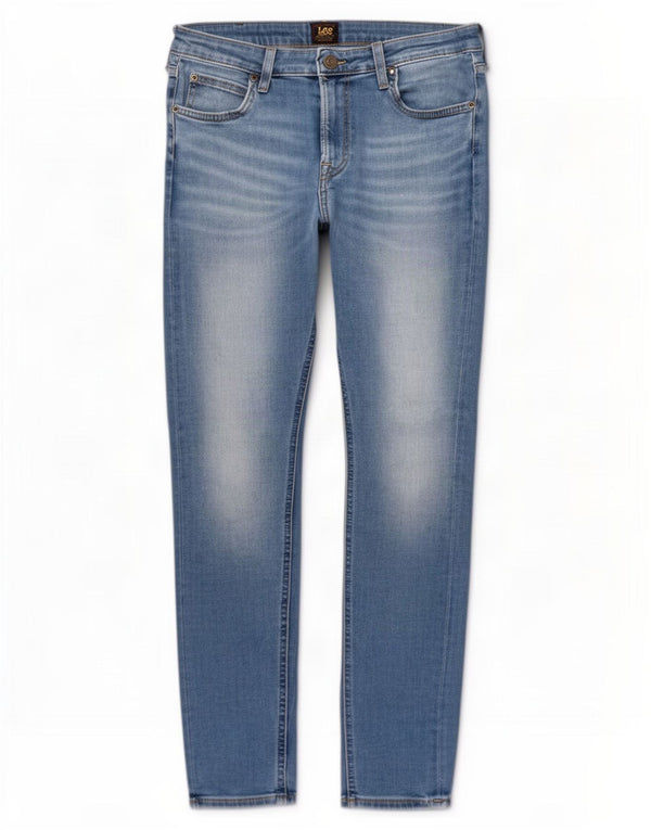 Lee Womens Malone Slim Jeans W31 L32 Azul Algodão