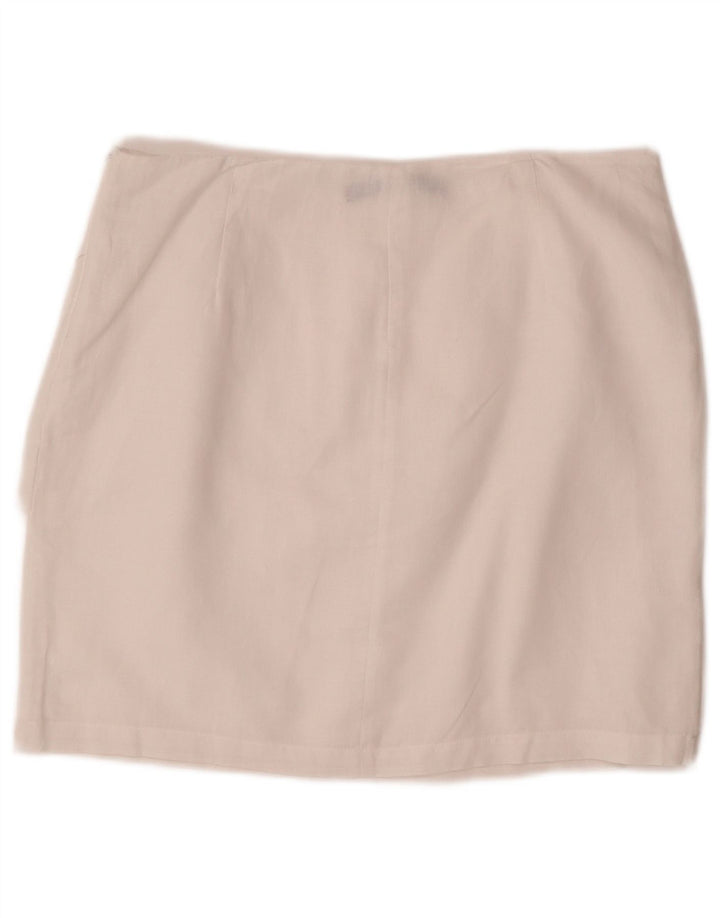 Minissaia feminina ZARA média W28 branca