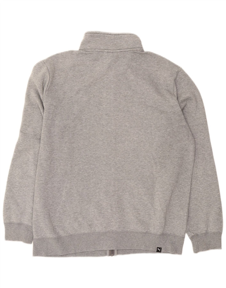 Puma Mens Tracksuit Top Jacket Grande Algodão Flecked Cinza