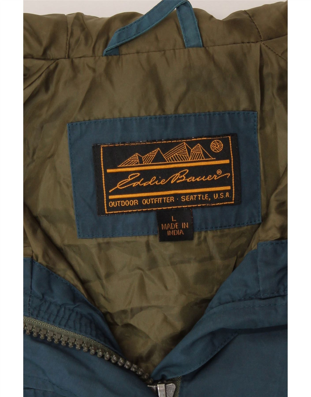 Jaqueta utilitária feminina Eddie Bauer com capuz Reino Unido 16 grande azul nylon