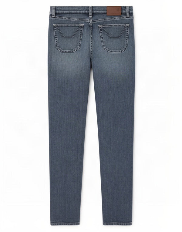 Jeans retos femininos Jeckerson W30 L33 algodão azul