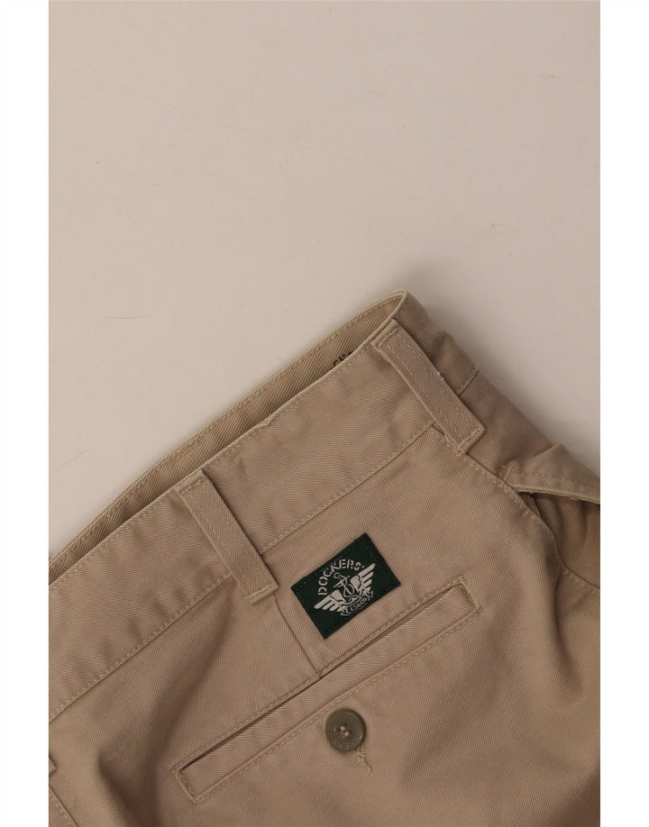 Calça Chino Cônica Feminina DOCKERS W33 L25 Algodão Bege