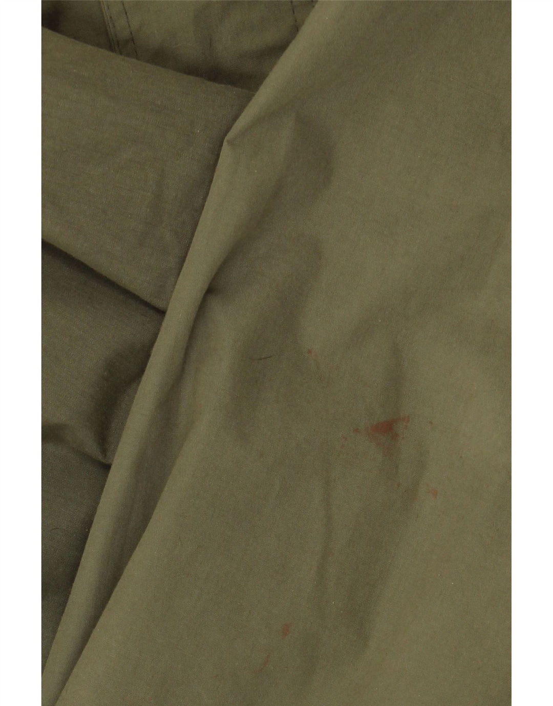 Jaqueta utilitária masculina VINTAGE com capuz UK 38 poliéster cáqui médio