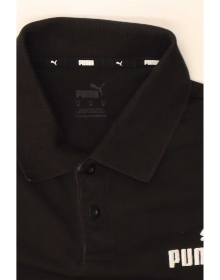 Camisa polo masculina Puma média preta
