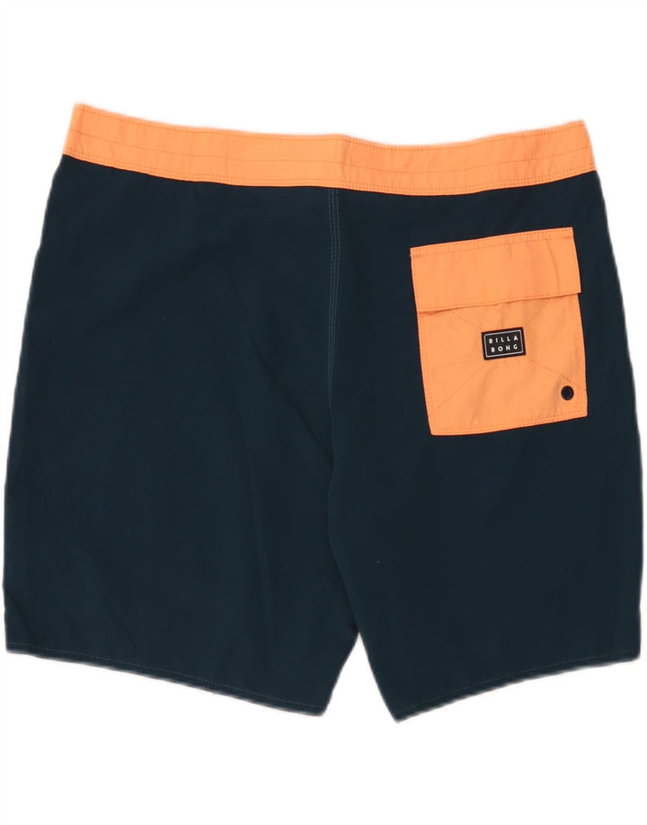 Shorts de natação masculino Billabong grande poliéster azul marinho