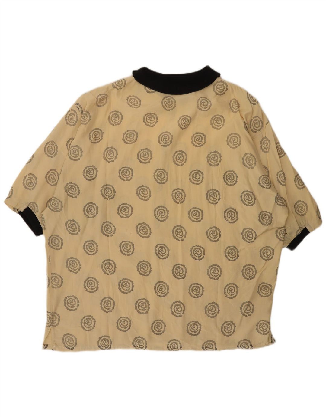 Camisa pulôver masculina de manga curta ONE WAY XL bege viscose geométrica
