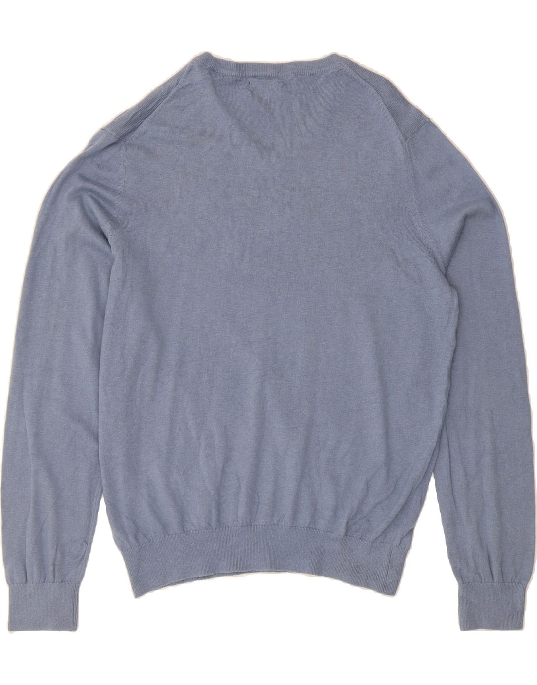 IZOD Mens V-Neck Jumper Sweater Large Blue Cotton Vintage Izod and Second-Hand Izod from Messina Hembry 