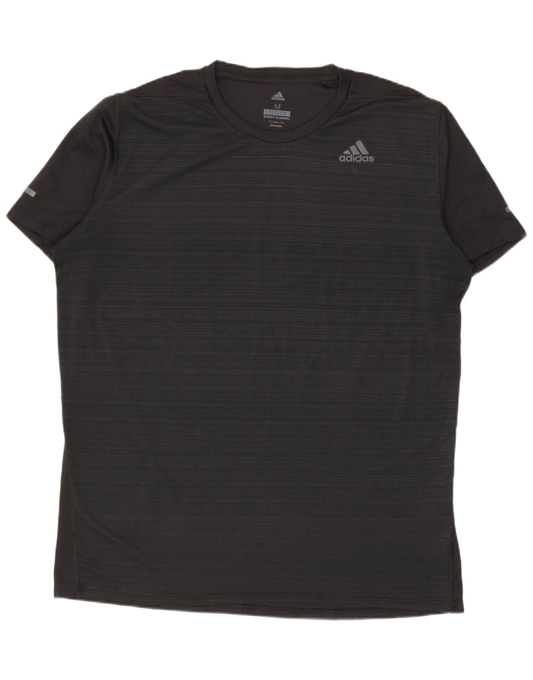 Camiseta Adidas Masculina Climalite Top Médio Risca Preta
