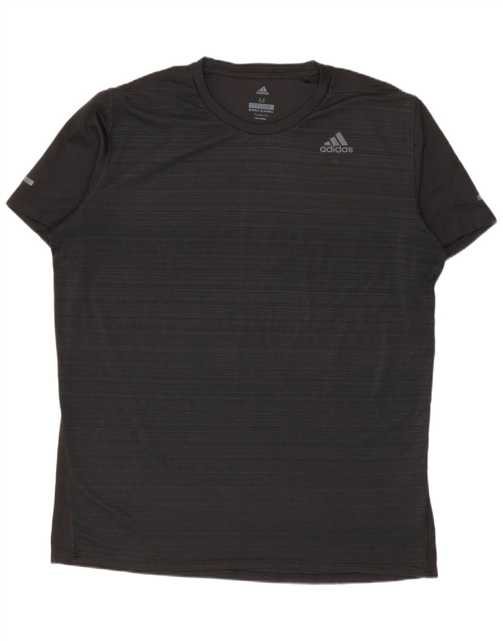 Camiseta Adidas Masculina Climalite Top Médio Risca Preta