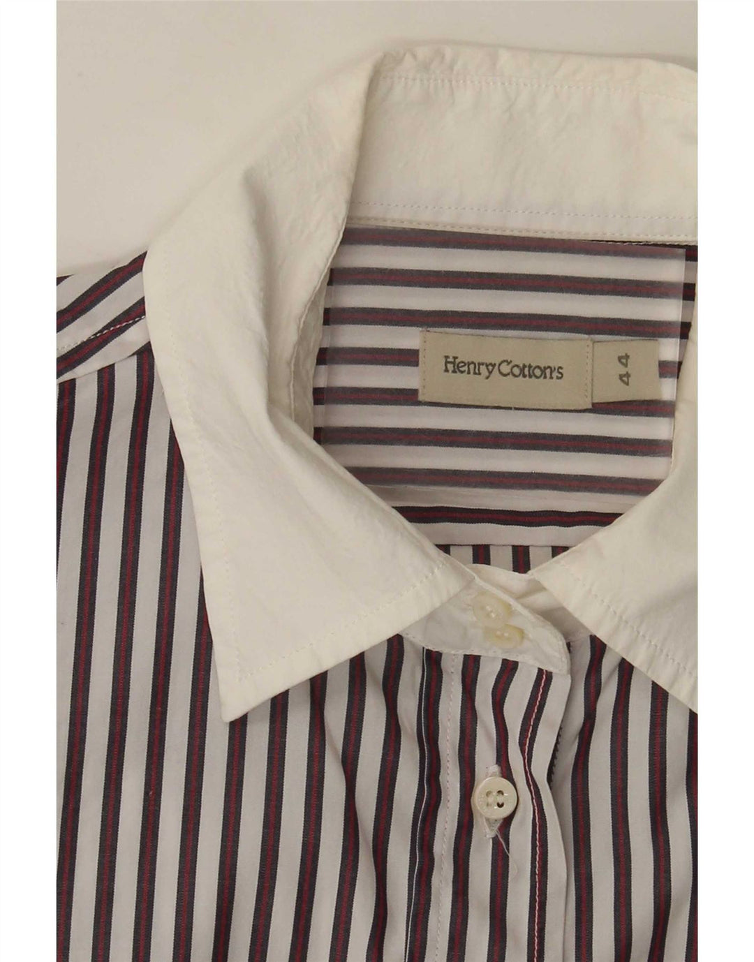 Camisa feminina Henry Cottons IT 44 risca de giz branca média