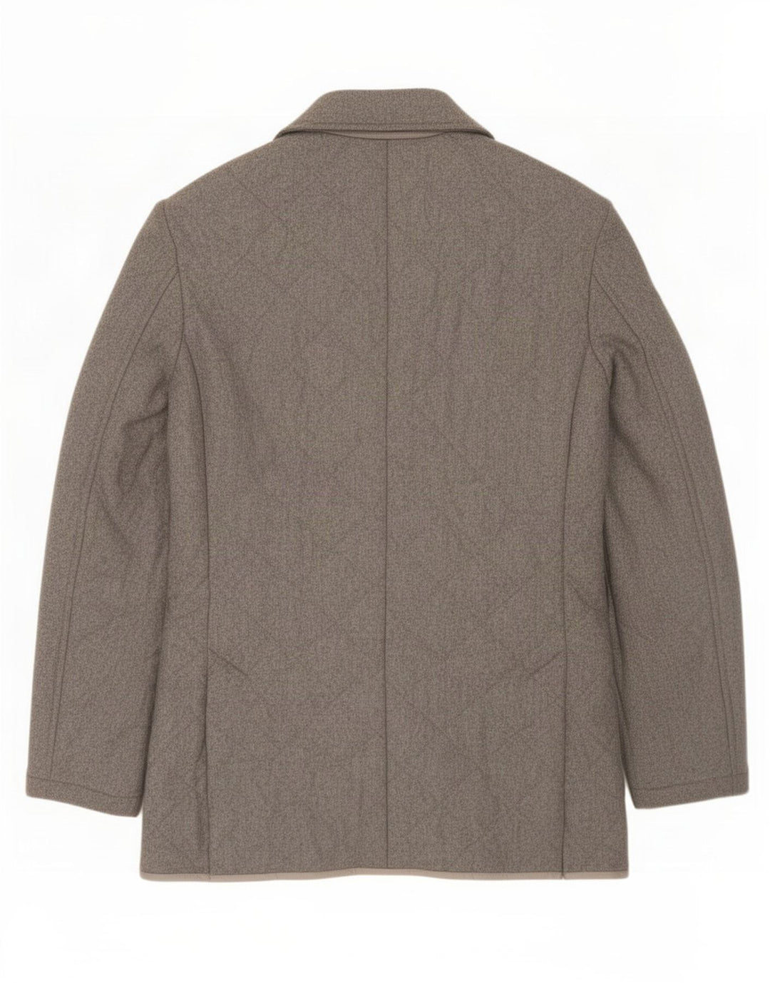 Sartoria Rossi Jaqueta blazer masculina acolchoada com 3 botões IT 46 pequena lã cinza