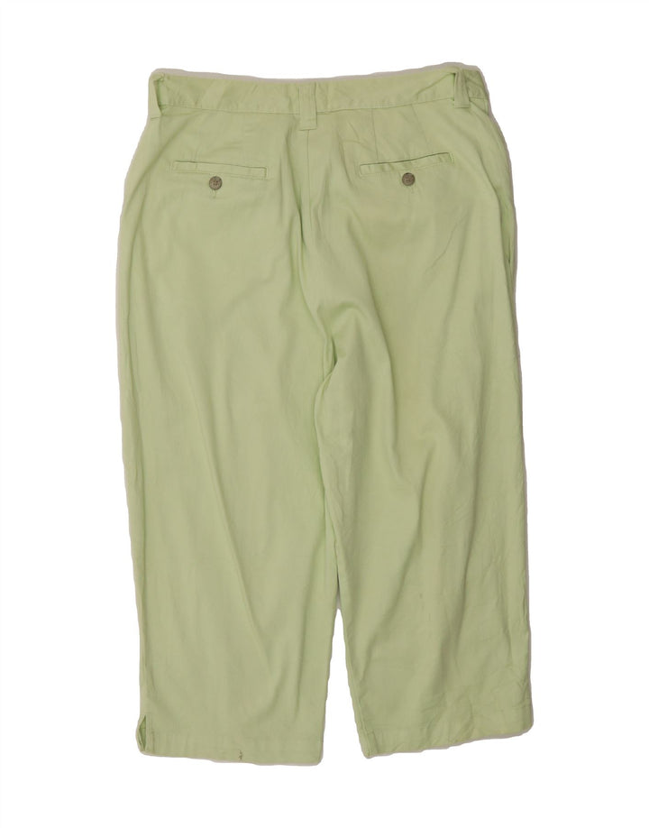 LEE Womens Straight Capri Trousers US 16 2XL W32 L19 Green Cotton Vintage Lee and Second-Hand Lee from Messina Hembry 