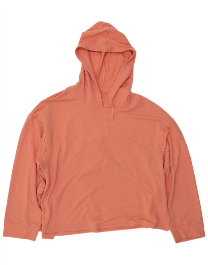 Nike Womens Dri Fit Oversized Hoodie Jumper Reino Unido 16 Grande Laranja Poliéster