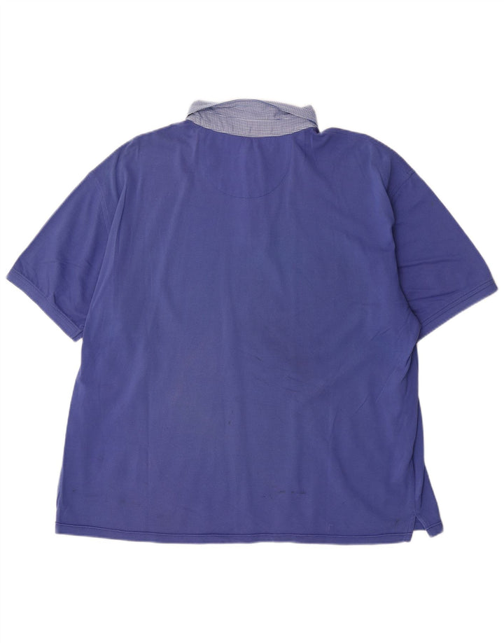 Camisa pólo masculina Harmont & Blaine 4XL azul clássico