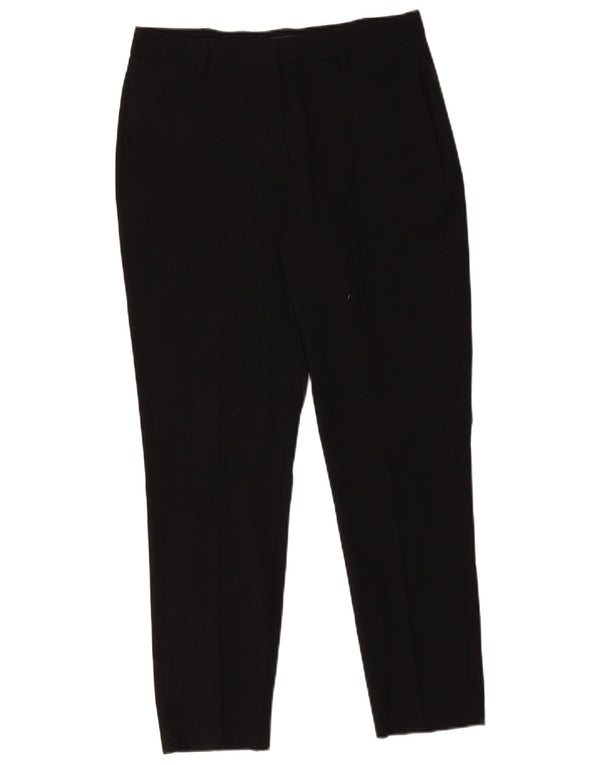 Calça casual justa feminina Marks & Spencer Reino Unido 12 médio W30 L27 preta