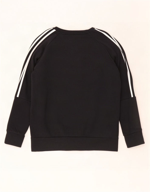 Adidas Womens Sweatshirt Jumper UK 16/18 Grande Algodão Preto