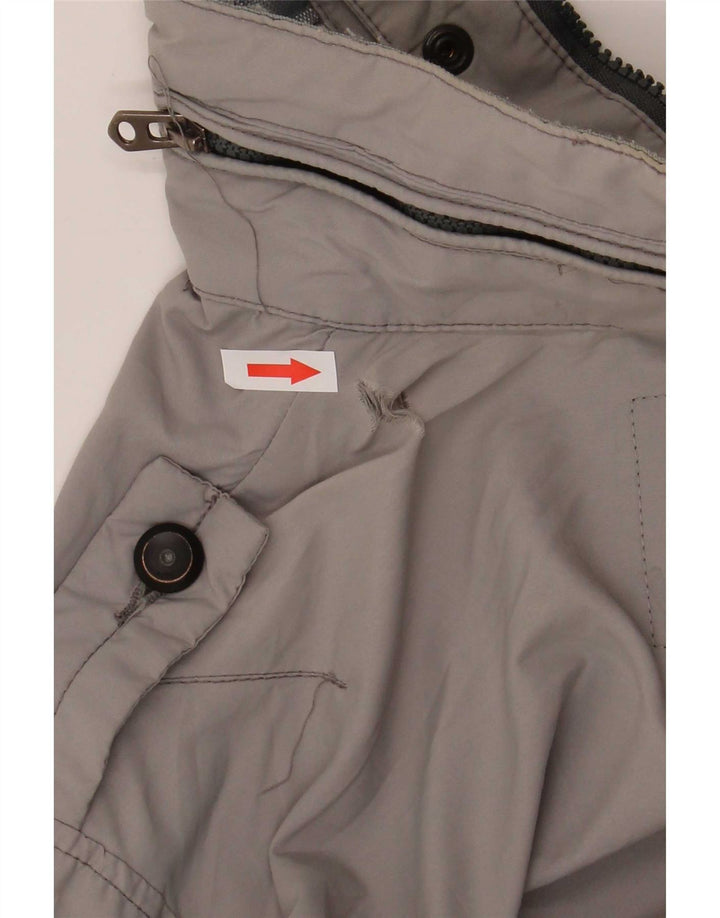 Jaqueta militar masculina G-Star UK 40 grande poliamida cinza