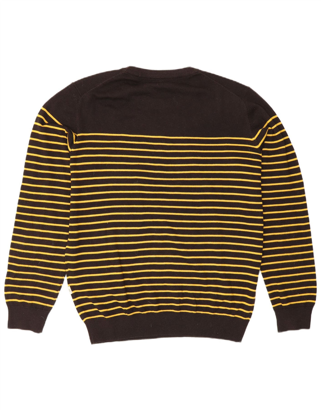 Liu Jo Suéter masculino com gola redonda e algodão listrado preto XL