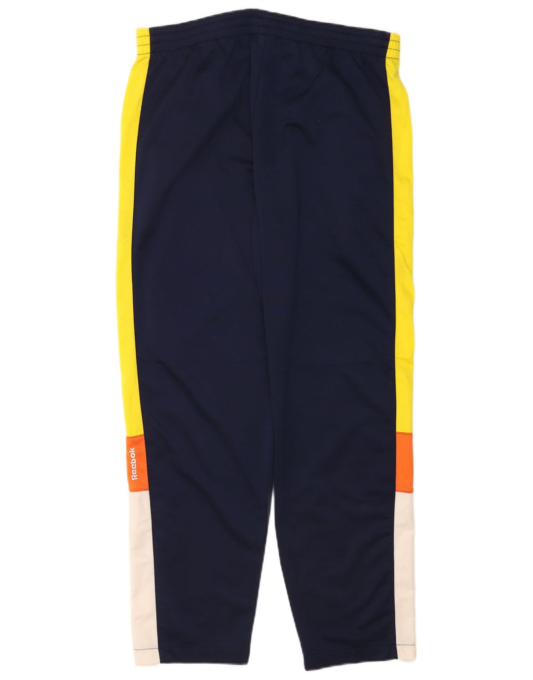 Calça de treino masculina REEBOK médio azul marinho poliéster colorblock