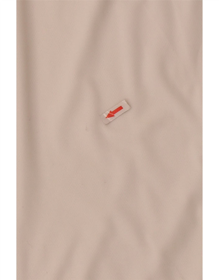 Adidas Mens Climalite Camiseta Top Médio Branco Colourblock Poliéster