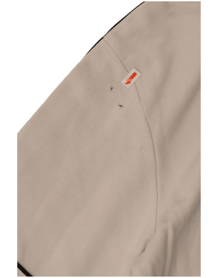 Suéter masculino FILA com capuz e zíper gráfico grande algodão colorido branco