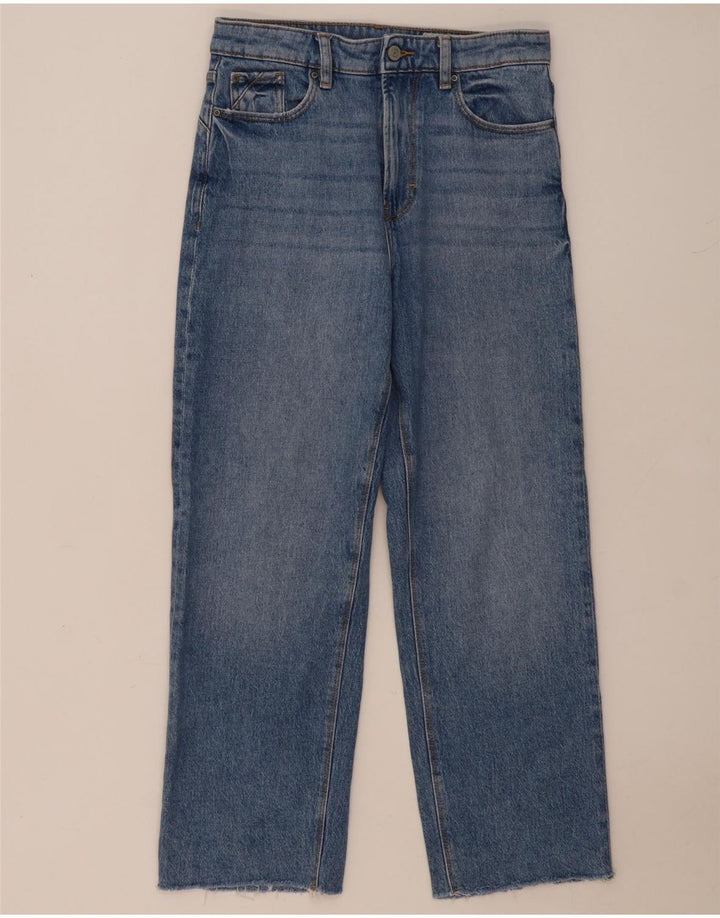 Calça jeans reta feminina ESPRIT W26 L26 algodão azul