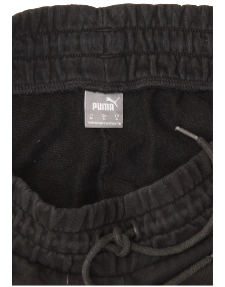 Shorts esportivos femininos Puma UK 12 médio algodão preto