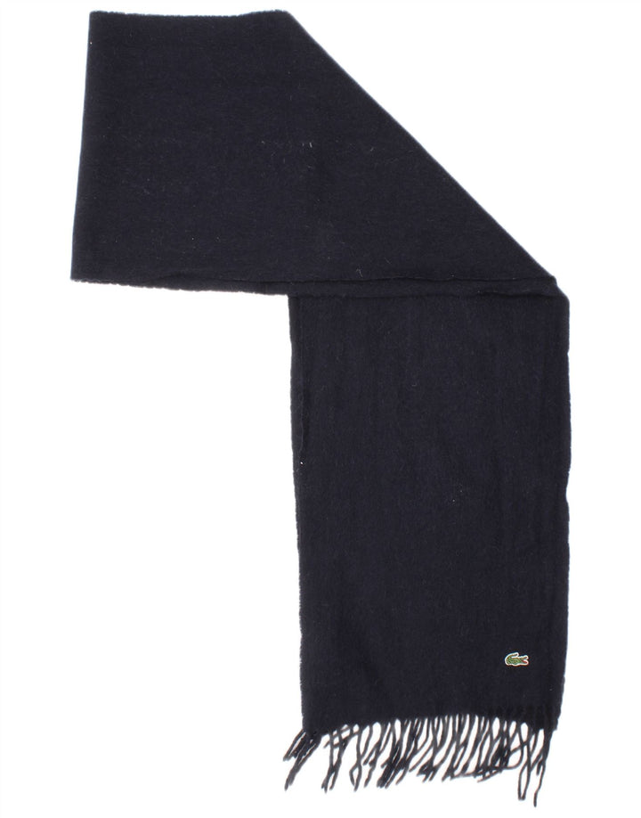 Lenço retangular masculino Lacoste tamanho único lã azul marinho clássico