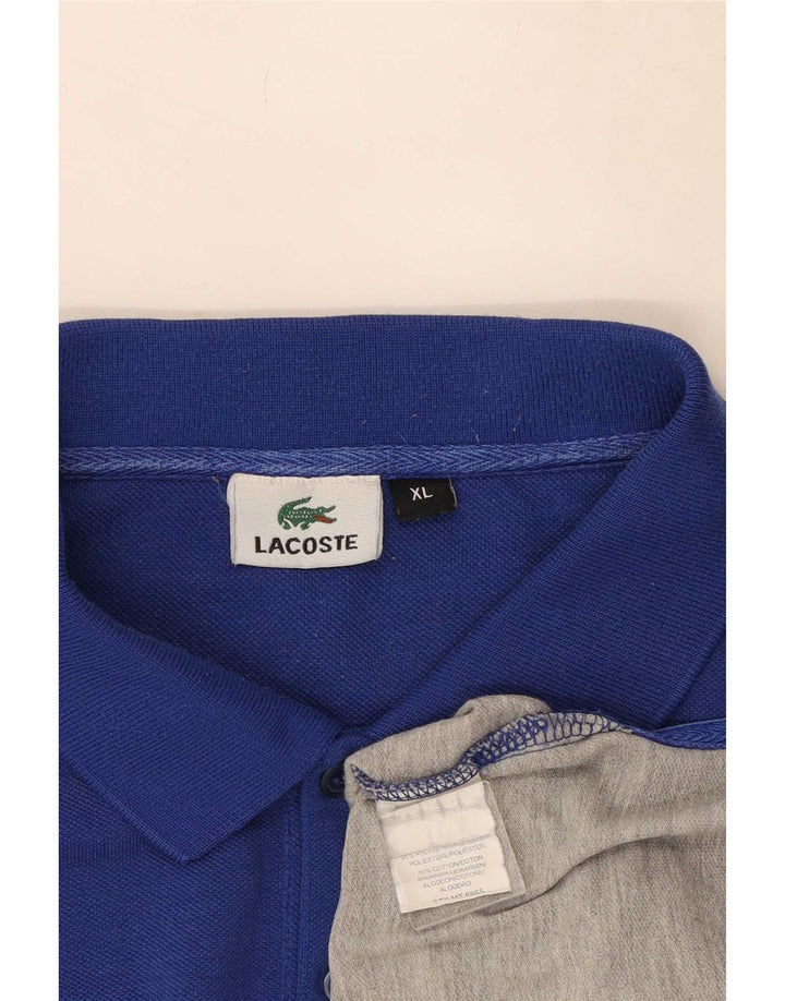 Camisa polo masculina Lacoste XL poliéster listrado multicolorido