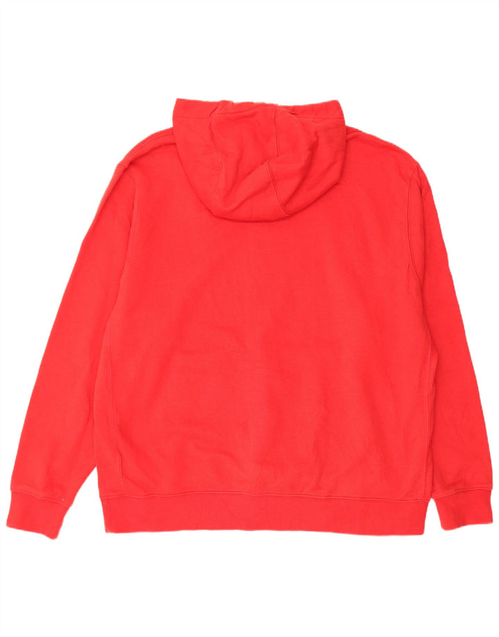 NIKE Mens Hoodie Jumper XL Vermelho Algodão