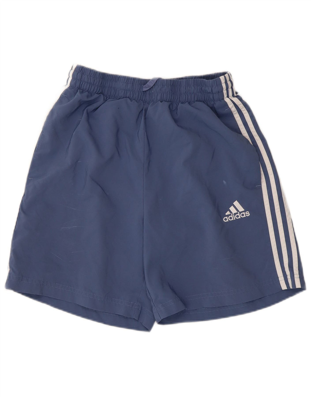 Shorts esportivos masculinos Adidas médio azul poliéster