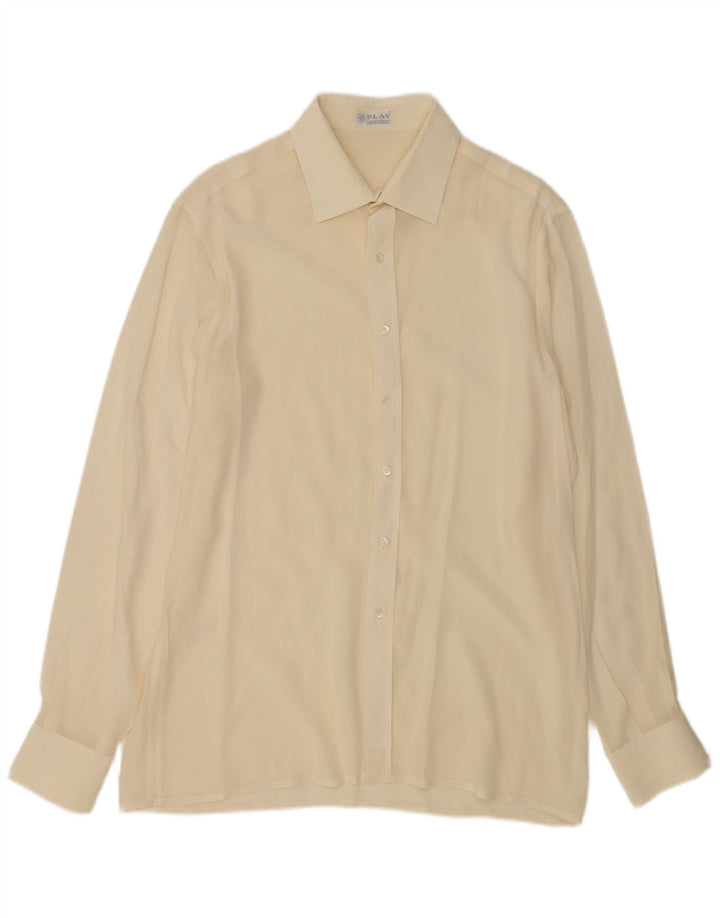 PLAY Camisa masculina média off white