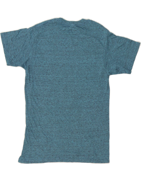 Camiseta feminina HURLEY UK 10 poliéster manchado azul pequeno