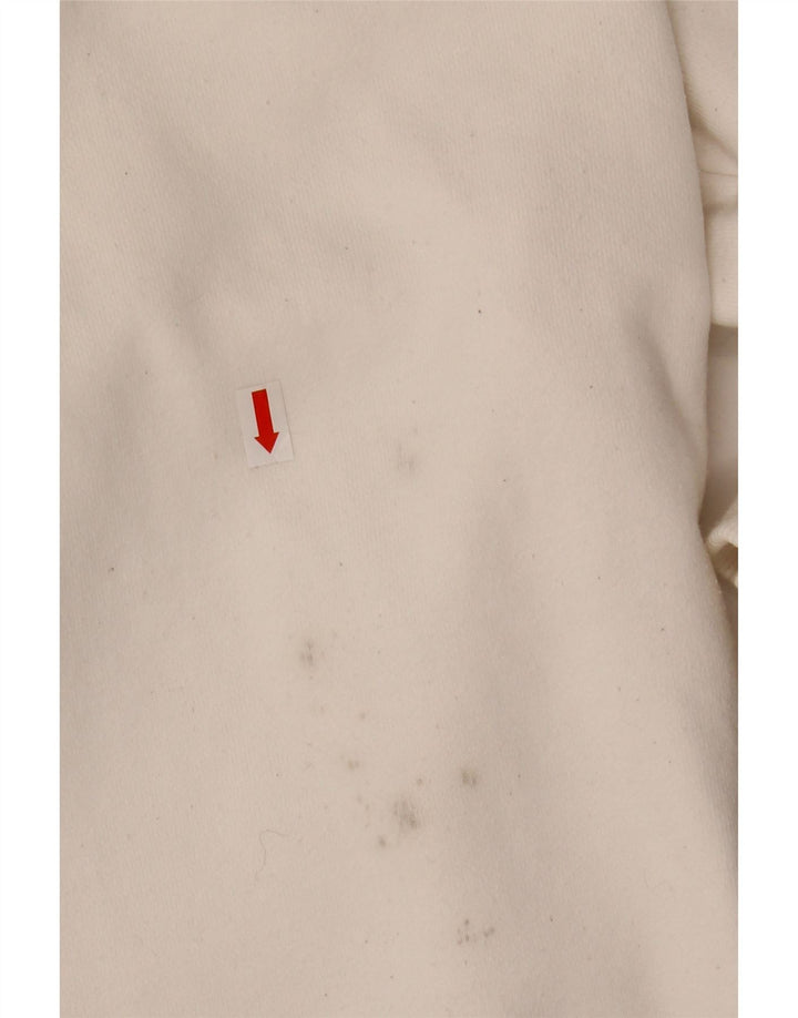 CHAMPION Suéter feminino gráfico oversized com capuz Reino Unido 16 grande branco