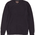 Suéter masculino Marks & Spencer com gola redonda, caxemira azul marinho pequeno