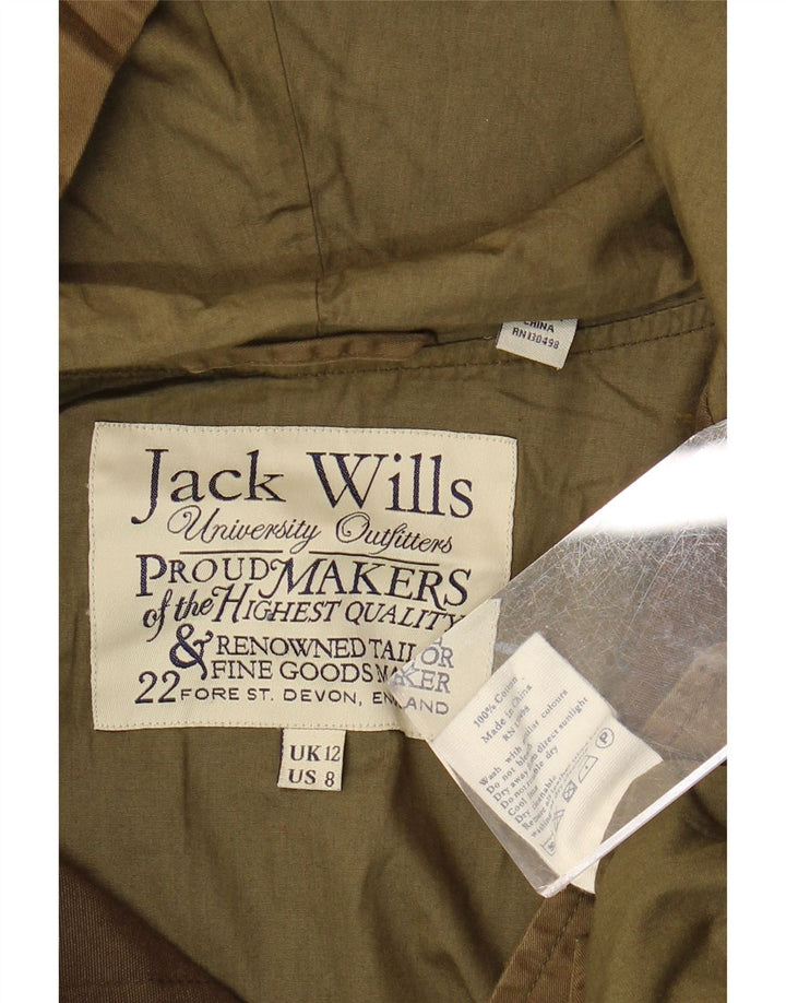Casaco corta-vento feminino grande com capuz JACK WILLS Reino Unido 12 médio cáqui